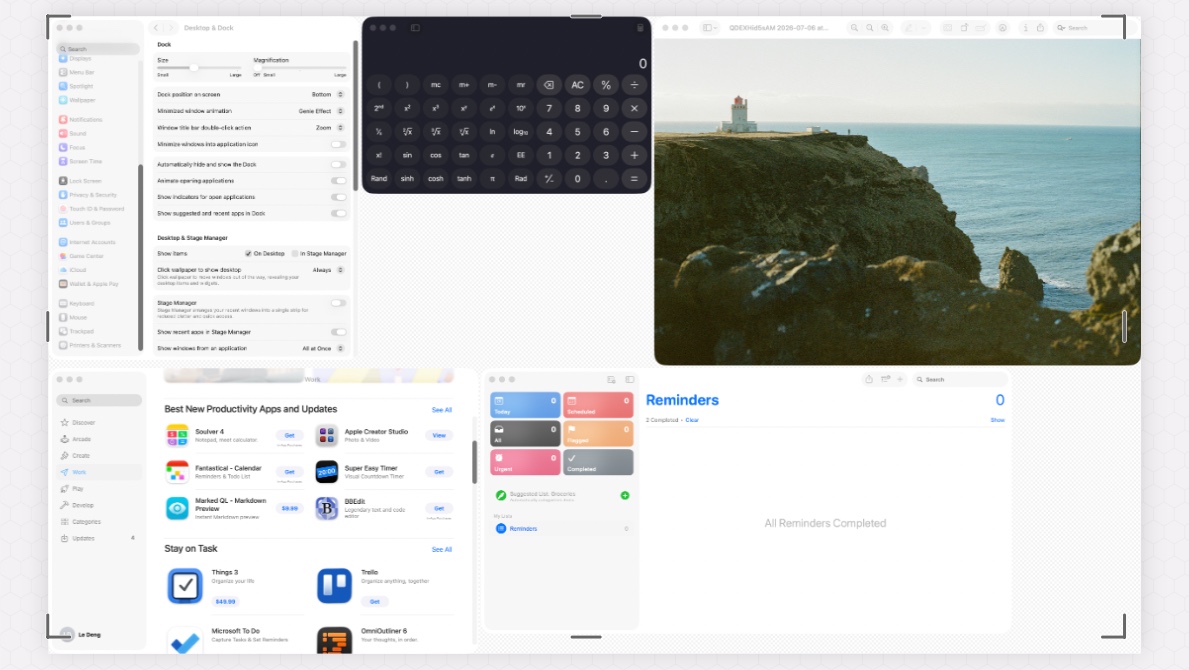 A Live Capture scene open in the editor
